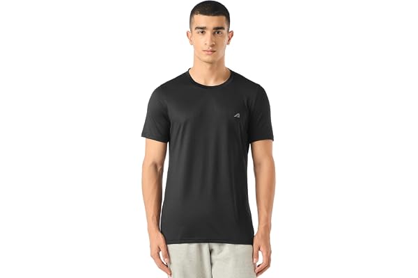 Boldfit Gym T Shirts for Men Workout Breathable T Shirt for Man Active Wear Sports Tshirt for Men Lightweight Gym Tshirts for Man Dry Fit Running T Shirts for Boys Regular Fit Sports Tshirts