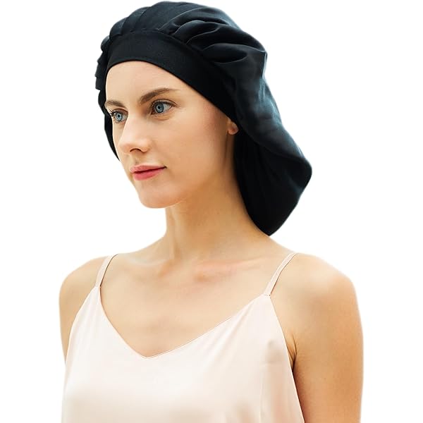 Cuffia Notte In Seta 100% - 22 Momme, Con Elastico Regolabile, Per Capelli, Ideale Per Prevenire Crespo E Danni