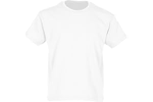 Fruit of the Loom 5 Childrens T Shirts 8, 10, 12 and 14 Years 100% Cotton
