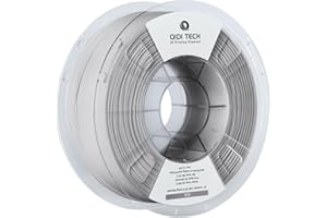 QIDI TECH Filament ASA 1.75mm Gris,Filament pour imprimante 3D ASA 1kg Spool(2.2lbs),Haute résistance aux UV,Faible odeur,Parfait pour l'impression de pièces fonctionnelles extérieures