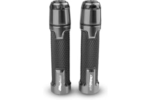 YUANQIAN Manubrio moto generale e tappo terminale del manubrio Compatible con Downtown 125 200 300 350 350i (Titanio)