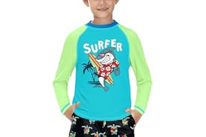 BesserBay Kinder UV Shirt Lange Ärmel Rashguard Schnelltrocknend UV Badeshirt für Jungen 110-160
