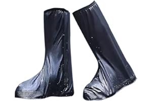 Aolegoo Waterproof Overshoes, Reusable Non-slip Long Boot Waterproof Overshoes Ideal for Rainy And Snowy Weather