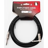 Kirlin IPCV-242B-3M-BK Enstr&uuml;man Gitar Kablosu 3 Metre L A&ccedil;ılı Kablo
