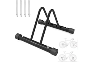 Wyxron Fahrradständer Boden, DIY Fahrradhalter Professional Fahrradhalterung Stahl Fahrrad Ständer Mit Abstandseinstellung/Mehrgliedriger Spleiß, für Mountainbike Rennrad MTB(1P)