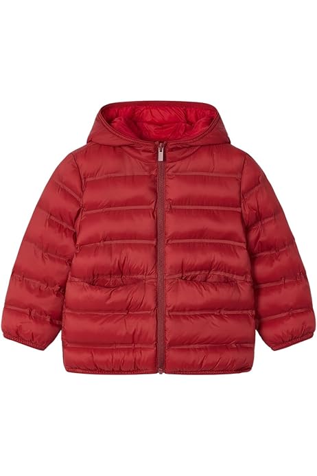 Chaleco Ligero United Colors Of Benetton Para Niño - Relleno Sintético, Talla 3 Años, Color Rojo