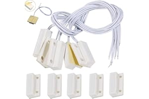 BENATON 5 Tür Fenstersensoren, ABS Tür Fenstersensor, Tür Fenster Alarm, Magnetschalter Home Security Alarmanlage, Tür Fenster Kontakt Magnetschalter Alarm (27 × 14 × 8 mm)
