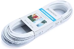 MASIDEF MEMBER OF THE WÜRTH GROUP Cavo stendibiancheria diametro 4 mm. in acciaio ottonato rivestito PVC bianco 20 mt.