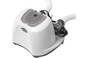 Intex 26670 – Krystal Clear Salzwassersystem, für Filterpumpe 2650-12112 L/h, für kleine Pools bis zu 56800 L, Kunststoff, Weiß