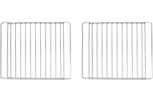 MIRTUX 2 x griglia - Griglia per forno. Modello universale Larghezza: 32 cm e lunghezza estensibile regolabile da 35 cm (misura minima) a 56 cm (misura massima).
