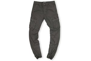 TMK Pantaloni Cargo da Uomo Tasche Multiple in Cotone Casual Sim Fit cod.70030