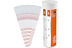 self-diagnostics Szybki test narkotykowy Cannabis (THC) – Marihuana – Haszysz – Cut-Off: 150 ng/ml – 25 pasków testowych – Test moczu – Test THC – 5-minutowy test narkotykowy z moczu