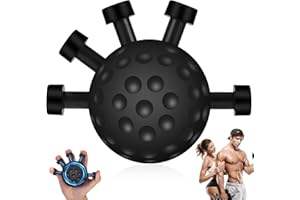 Hixava Rafforzatore Della Presa Delle Dita,2025 Nuovo Grip Strength Trainer Finger Grip Strength Trainer Trainer Sferico Per La Forza Delle Dita Per Musicisti Atleti Arrampicatori E Pugili (Nero)