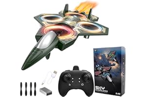 HATFRYF RC Airplane, RC Plane Ready to Fly, Remote Control Foam Fighter Wireless Airplane Toy, 2.4GHz Remote Control Wireless Toy, Easy to Fly for Beginners Kids Boys Girls