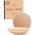 Bare Babe Reusable Silicone Covers - Waterproof, Nude, 4 Shades - Sticky Breast Stickers for Strapless Dress