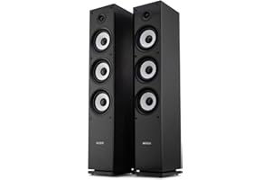 Bennett & Ross Ultrasphere Par de Altavoces de Torre HiFi Negro 2 x 100W RMS