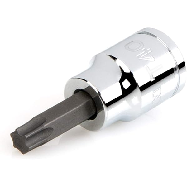 Genius Tools 4476S40 – 1/2” Drive T-40 Star Bit Socket, 76mm Length, Chrome Moly Steel, Impact Rated