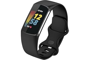 FunBand paski do Fitbit Charge 5, miękki silikonowy sportowy pasek zastępczy, regulowany pasek na nadgarstek, pasuje do trackera aktywności Fitbit Charge 5, dla kobiet i mężczyzn