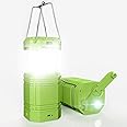 Lanterna da campeggio a manovella, portatile, ultra luminosa, durata 30-35 ore, ricarica USB, 3000 mAh, Power Bank, lanterna 