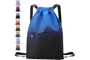 AUNGKWANG Sac à Dos de Sport Imperméable, Sac à Dos Cordon Grand, Sac de Sport, Homme Femme Sac a Dos pour Shopping Yoga Sport Voyage