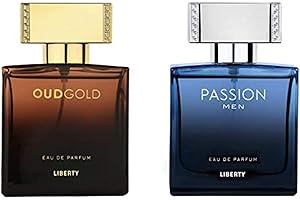 ‎LIBERTY Liberty LUXURY Passion & Oud Perfume for Men Combo Pack, Valentine Gift Pack, Long Lasting Smell, Eau de Parfum(EDP) - Geschenkset für Herren 100ml(Passion 50ml & Oud 50ml)