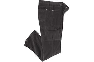 ATLAS FOR MEN – Pantalon Cargo – Pantalon en Velours Homme - Coupe Droite - Disponible en Grandes Tailles