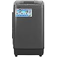 Geepas Fully Automatic Washing Machine- GFWM5800LCQ/ Top Load Equipped with Big Pulsator, Air Dry Function, Digital Display, Automatic Imbalance Control/ 5 kg Capacity, Grey, 1 Year Warranty
