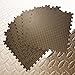Produktbild HLZDH EVA Schaum Schutzmatten Set 30 x 30 X 1 cm Bodenschutzmatten Trainingsmatten Puzzlematten für Bodenschutz, Büro, Fitnessraum, Garage, Fitnessgeräte, Fitness, Yoga, Schwarz/Grau und 6 /12/16 Matt (Braun, EVA-Material 6 Stück)
