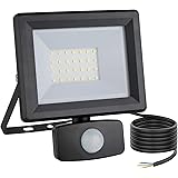 20W Security Lights with Motion Sensor, Super Bright 2000 Lumen PIR Flood Light, IP65 Waterproof LED Sensor Floodlight Outdoo