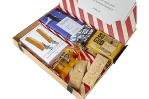 Best of Scotland Letterbox Hamper - All Scottish Produce with Whisky - Beautifully Hand Wrapped letterbox Gift - Letter Box Hamper delivery