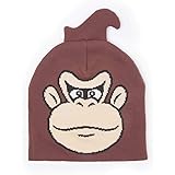 Meroncourt Nintendo Donkey Kong Face Cuffless Beanie, One Size, Brown Berretto, Marrone, Taglia Unica Unisex-Adulto