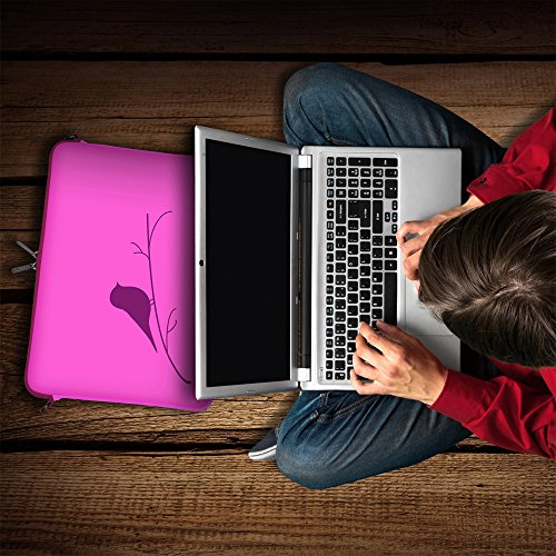 Digittrade LS122-15 Early Bird Designer Schutzh  lle f  r Laptops und MacBooks mit einer Bildschirmdiagonale von 38 1-39 6 cm  15 6 Zoll  pink-violet