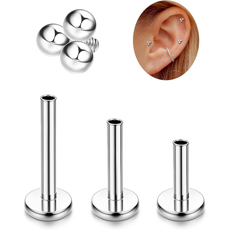 Piercing Tragus Or 3 PCS Piercings Hélix Or Conque Piercing