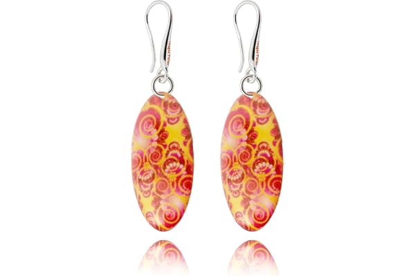 Classique Ovale Boucles d'Oreilles Pendantes Bouquet de Fleurs Léger Bijoux pour Femme