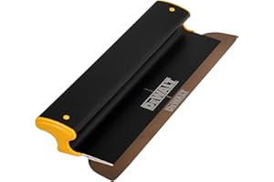 DEWALT Trockenbau Skimming Klinge, 40,6 cm | Pro-Grade | extrudiertes Aluminium & europäische Edelstahl-Konstruktion | schlagfeste Endkappen | Sheetrock Gyprock Wandboard Gipskarton | DXTT-2-916