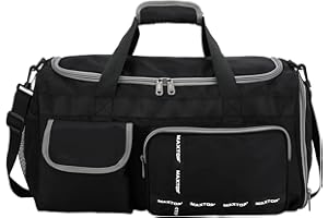 MAXTOP Sac de Voyage Femme Sac fourre-Tout de Weekend Sac de Voyage de Grande capacité avec Compartiment à Chaussures, Sac fourre-Tout de Gym avec séparation sèche et Humide