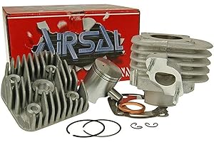 AIRSAL T6-RACING 50ccm / 12mm Zylinder Kit für Atu/Explorer Cracker 50, Race GT 50, Spin GE 50
