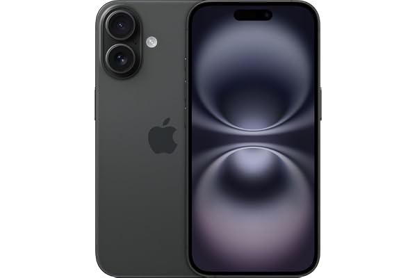 Apple iPhone 16, 128GB, Negro (Reacondicionado)