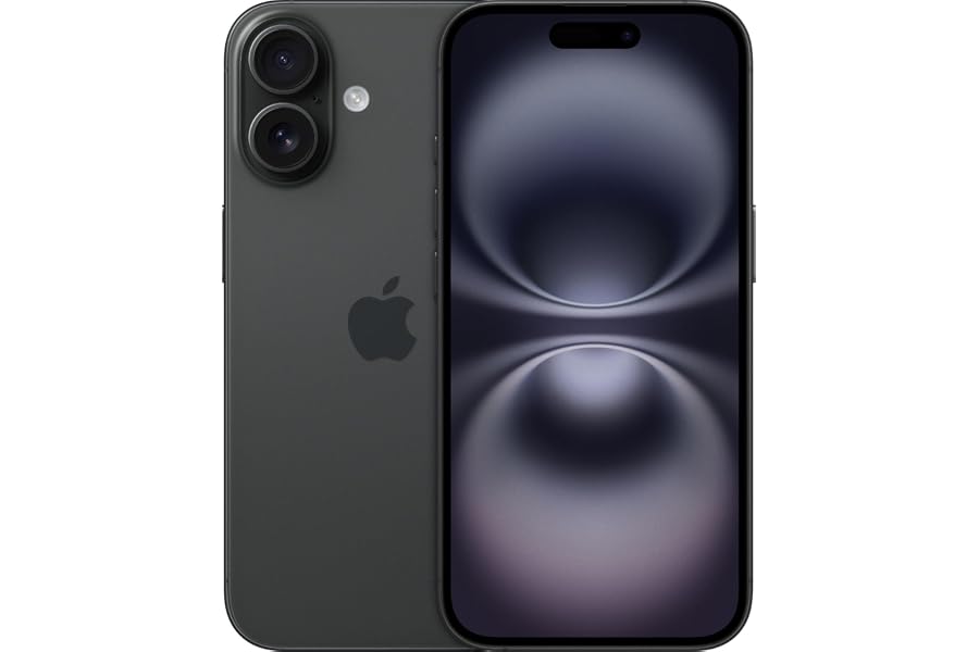 Apple iPhone 16, 128GB, Schwarz (Generalüberholt)
