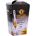 AL MALAKY ROYAL Samar Honey Spoons, Free from any Preservatives, 100% Pure & Natural Honey - 10 Pieces (Emirate Samar)