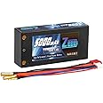 Zeee 2S Lipo Battery 5000mAh 7.4V 100C Hard case Shorty Battery with 4.0mm Bullet to Deans T plug for RC Car RC Truck RC Auto Boot Helicopter LKW Truggy RC Hobby