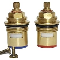 Wasserhahnventil Keramik-Kartusche Messing - Ersatz Für Bad & Küche 1/4 Drehung