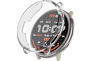 BYISYUE Etui ochronne do Amazfit Active 2, etui ochronne, silikonowe TPU ochrona wyświetlacza, etui ochronne na wyświetlacz, ochrona przed zadrapaniami, kurzem obudowa do Amazfit Active 2