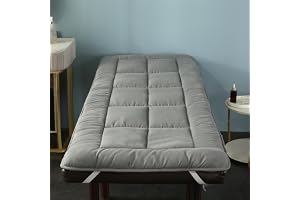 Gray,80 * 190cm,LDLCYCN Spa Massagebänk Pad utan ansiktshål frans säng pad lock med halkfri elastiskt band Fluffy Beauty Salon Säng Pad för Tattoo Table Beauty Bed Fyrkantigt huvud tvättbart