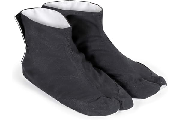 Playwell Martial Arts Ninja Tabi Chaussettes Toile Semelle Intérieur Tabi Bottes