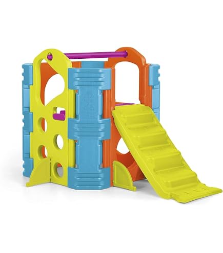 HOMASIS 3 en 1 Triangle d'escalade de Pikler en Bois, Jeu d'escalade Montessori avec Toboggan & Echelle, Aire de Jeux Intérieure pour Enfants de 1