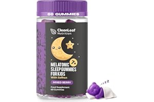 HILLTEN HEALTH Natural Sleep Support Gummies for Kids - Melatonic Formula for Restful Nights, Childrens Sleep Gummies Promoting Natural Melatonin Production, Promotes Healthy Sleep Patterns, 60 Count