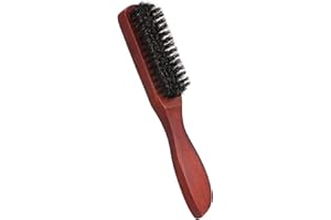 Taomeng Haarbürste mit dichten Borsten Haarbürsten für Frauen Bartbürsten für Männer Massagebürste Holzgriff für dünnes natürliches weiches feines Haar