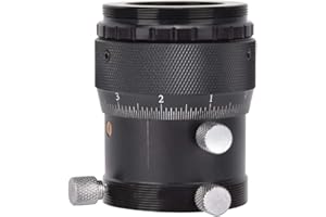 TOPIKY 1.25 Inch Helical Focuser, Aluminium Alloy External T Mount 10mm Focusing Stroke Helical Fine Tuning Focuser for Astrophotography