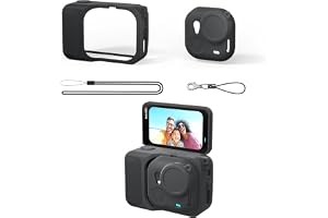 Gdraco Silikonskyddsfodral för Insta360 GO Ultra kamerahus med snodd och anti-förlust rem för Insta360 GO Ultra actionkamera-tillbehör
